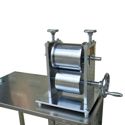 quality  Manual Battery Equipments Roller Calender Rolling Machine For Lab factory